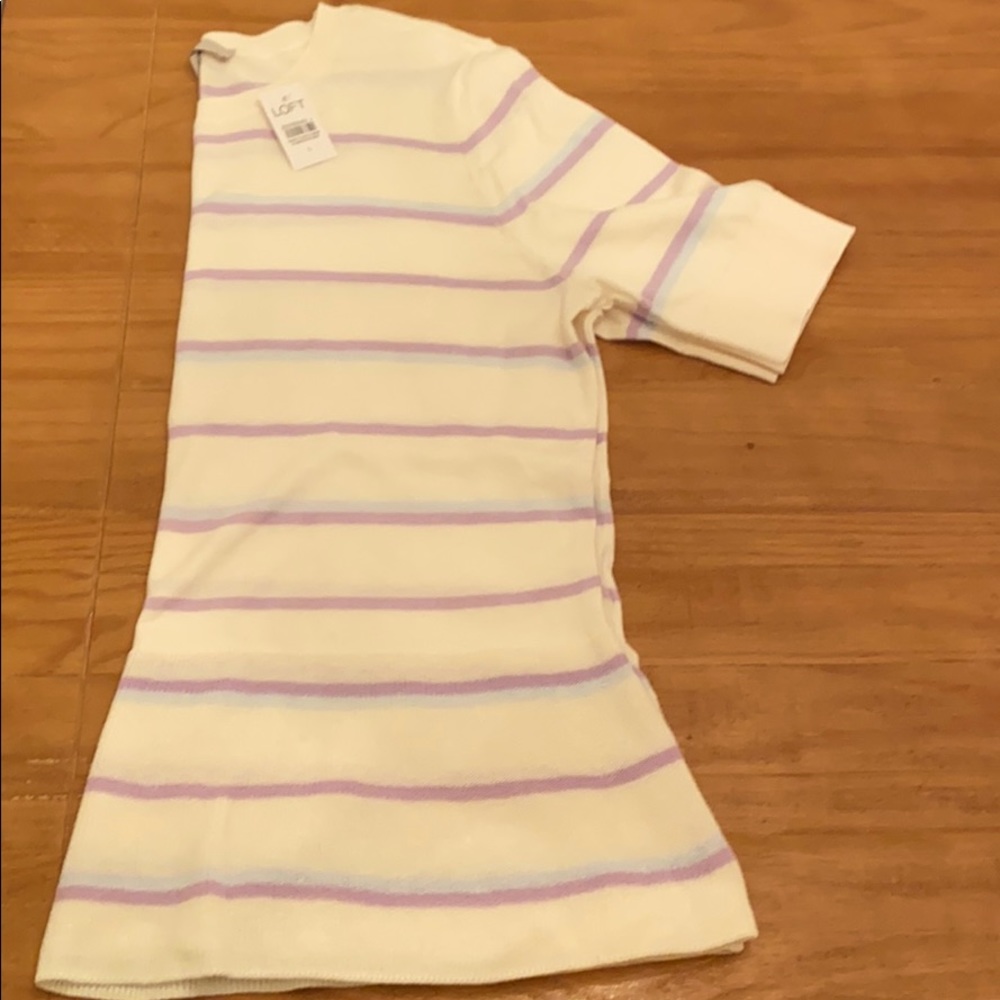 NWT LOFT Peplum Lightweight Sweater